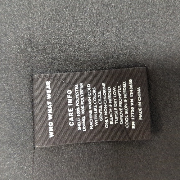 Who What Wear Polka Dot Smock Mock Neck Dress Black Purple L Business casual - Picture 5 of 5